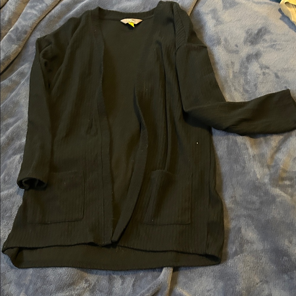 Kids Black Sweater Cardigan